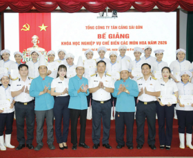 ẨM THỰC HOÀN MỸ ĐỒNG HÀNH NÂNG CHUẨN TAY NGHỀ BẾP ĂN CHO TỔNG CÔNG TY TÂN CẢNG SÀI GÒN